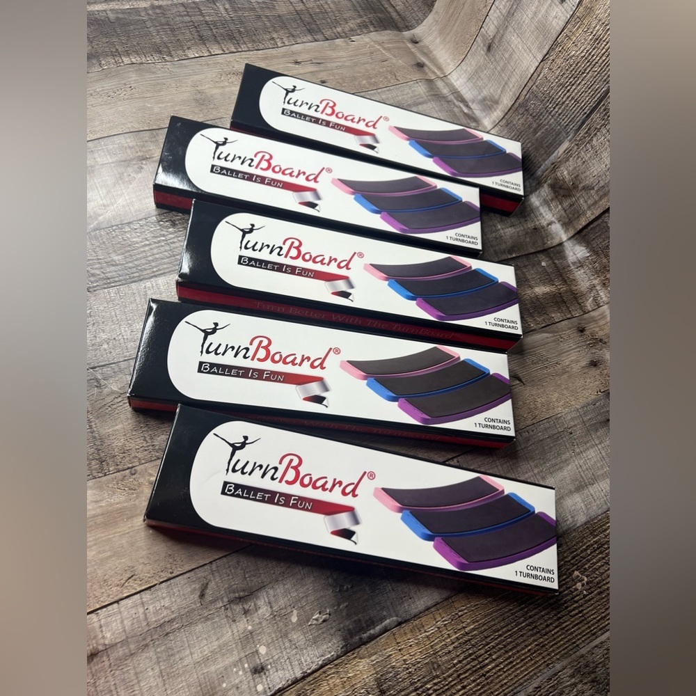 Ballet Is Fun TurnBoard - lot of 5 (2 Pink, 1 Blue, 2 Violet Glitz) - Picture 6 of 11
